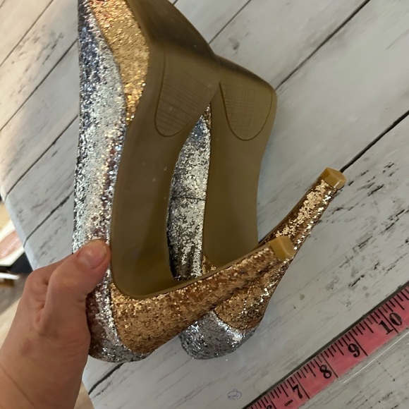 Rampage Sparkly Glitter Silver & Gold
Platform Stiletto Heels Size 10 - Picture 11 of 11